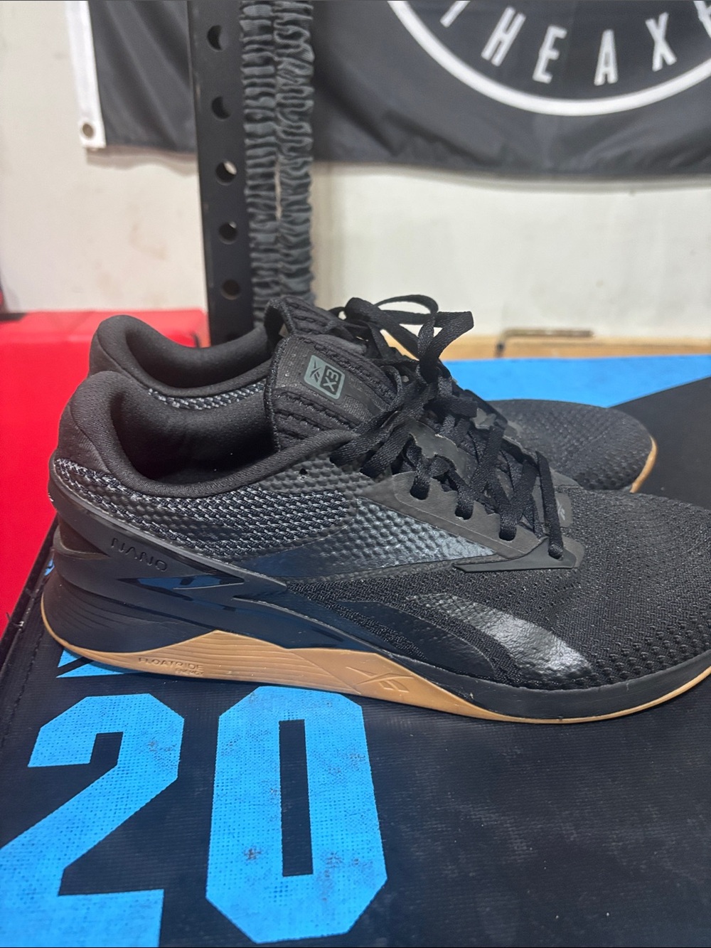 Reebok Black with Gum Sole Cross-Training Shoes